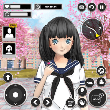 Gadis Sekolah Virtual Sim