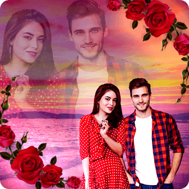 Romantic Photo Blending Frames