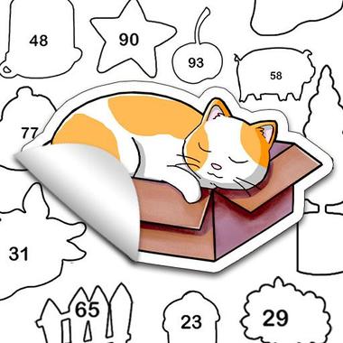 Sticker Puzzle: Colorful Book