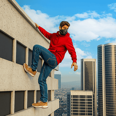 Rooftop Parkour Go Up