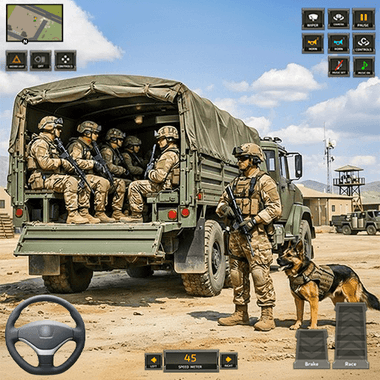Military Truck Cargo Game 3d