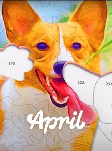 April - Puzzle nach Zahlen