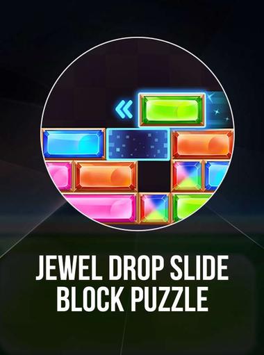 Jewel Drop Slide Block Puzzle