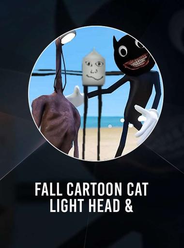 Fall Cartoon Cat Light Head &