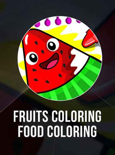 Fruits Coloring book Kids Food