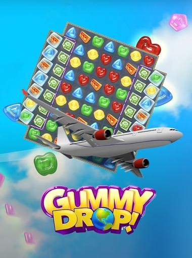 Gummy Drop! Combina 3 y viaja