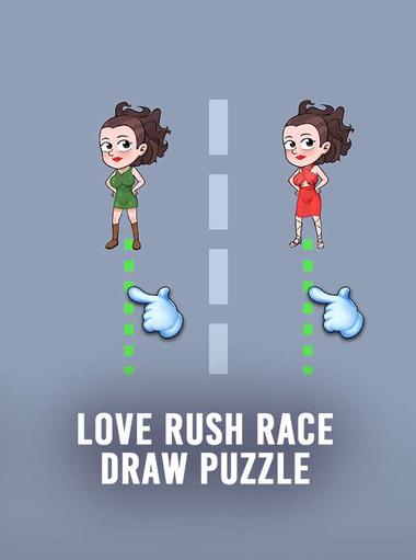Love Rush Race: Draw Puzzle