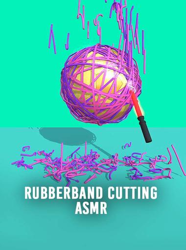 RubberBand Cutting - ASMR