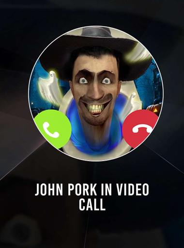 John Pork In Video Call