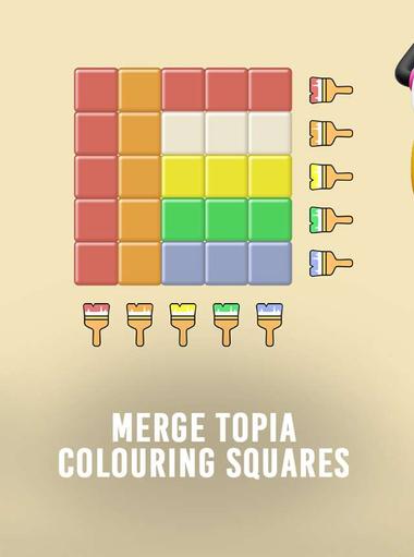 Merge Topia-Colouring Squares