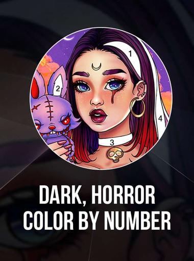Dark, Horror Color by Number