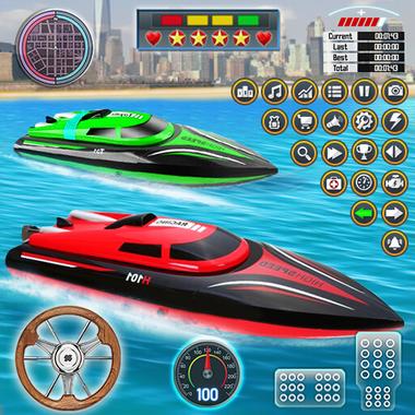 スピードボートレース：ボートゲーム 3d