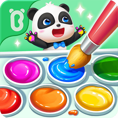 小熊貓的兒童塗色