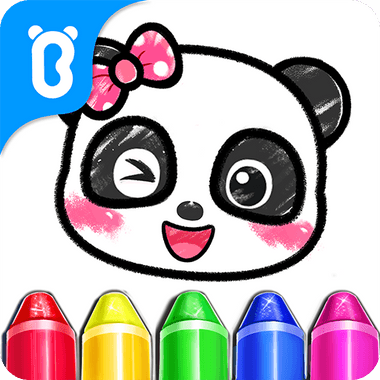 Página de Colorir Panda Bebê