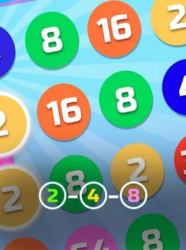 2-4-8 : link identical numbers